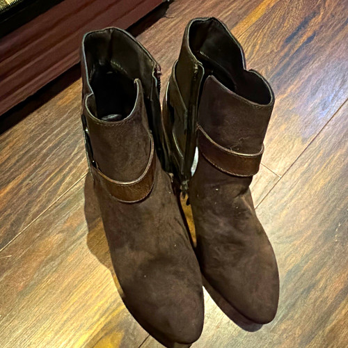 Women brown suede ankle - brown,