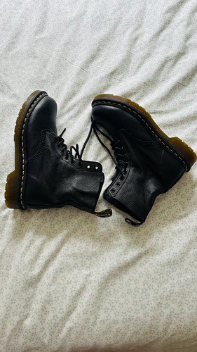 Martens black leather - dr.,