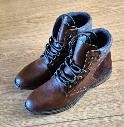 And brown leather - leather, boots