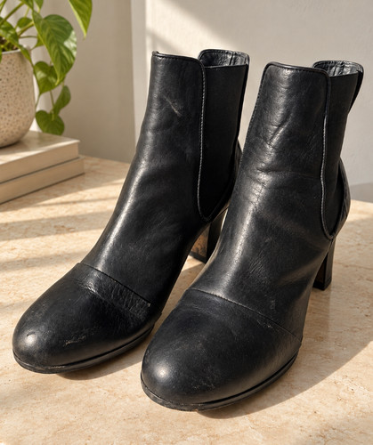 Pied terre black leather - pied,