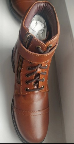 Ladies brown leather ankle - leather,