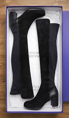 Stuart weitzman black suede - stuart,