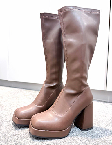 Women brown knee - women’s, faux