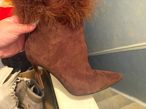 Women brown suede - brown,
