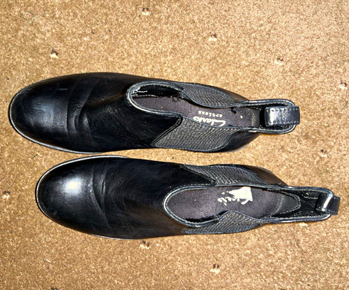 Clarks black leather chelsea - clarks,
