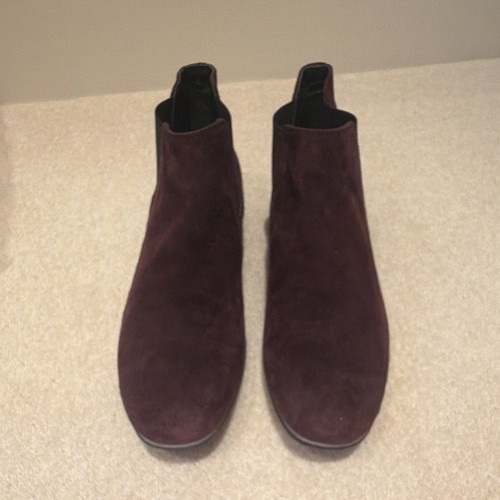 Tod burgundy suede chelsea - suede,