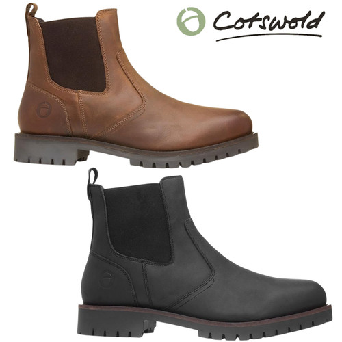Mens leather chelsea boots - leather,