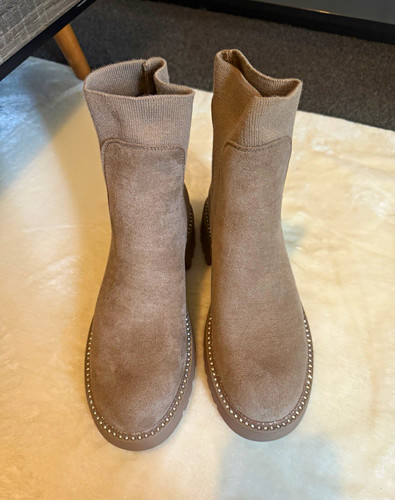 Glamdoll suede chelsea ankle - suede,