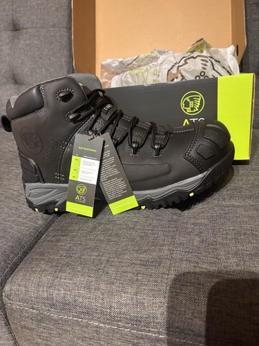 Apache black safety boots work - black,