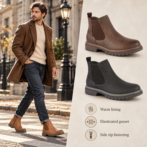Mens winter chelsea boots - mens,