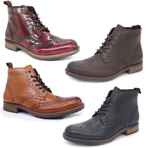 Brogue mens lace leather - lace,