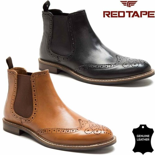 Mens leather chelsea - leather,