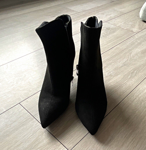 Women black suede pointed - women's,