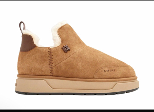 Amiri brown suede faux - suede,