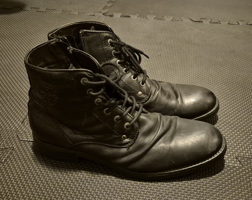 Redskins black leather - leather, boots