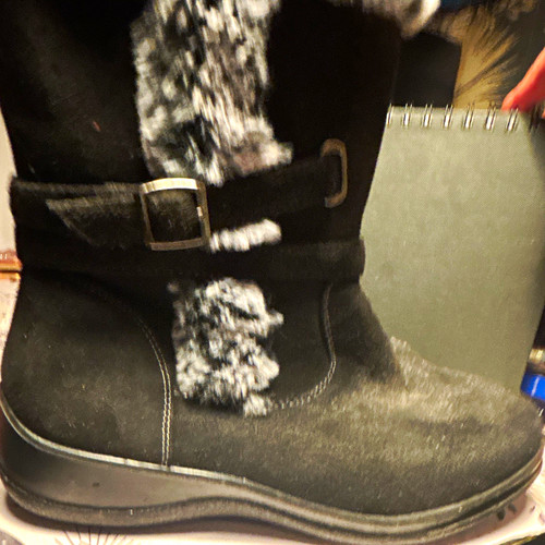 Softlites womens black - black, suede