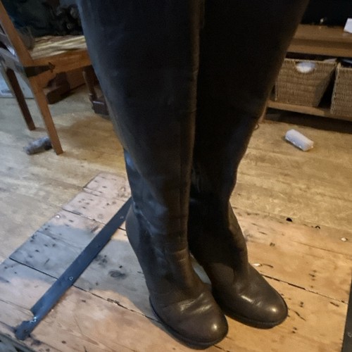 Aldo brown leather knee high - leather,