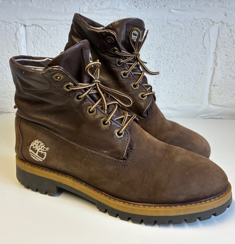 Timberland boots brown leather