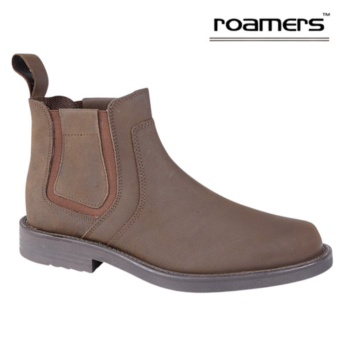 Mens roamers leather boots - roamers,