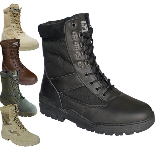 Leather combat boots patrol - combat,