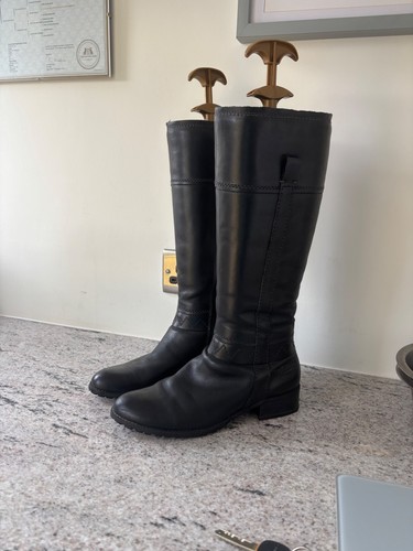 Marcotozzi black leather - leather, knee
