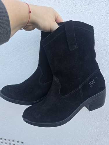 Black leather mid - jw,