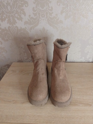 Brown faux suede fur - faux, fur-lined