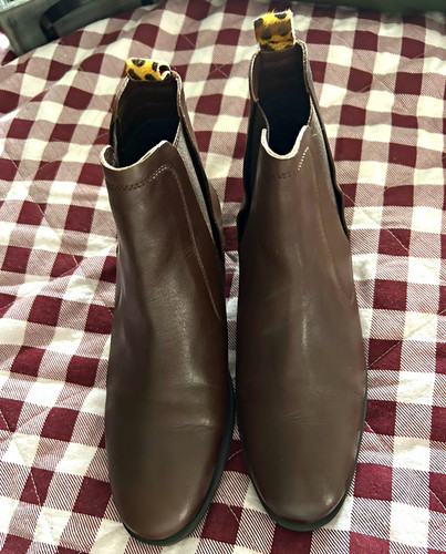 Ladies joules leather chelsea - leather,