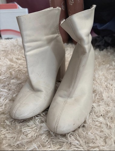 New look white boots size - new,
