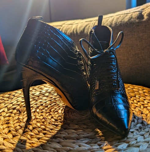 Reiss aida black croc effect - reiss, "aida"