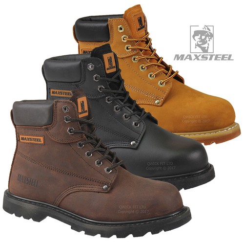 Mens leather work boots - leather,
