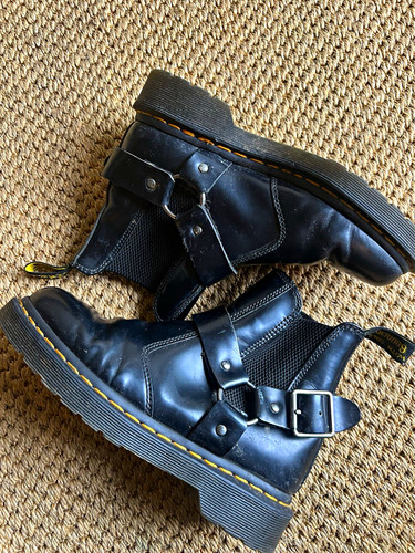 Martens black leather - black,