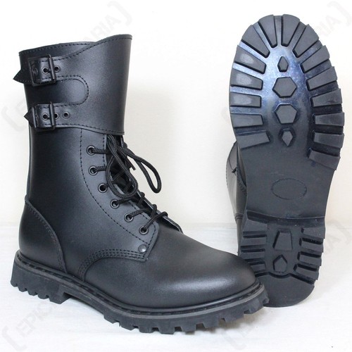 Black leather french army - french,