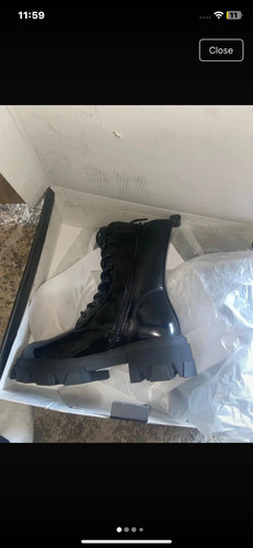 Misguided boots black patent