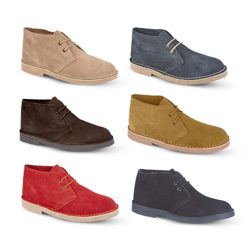 Mens suede desert boots - mens,