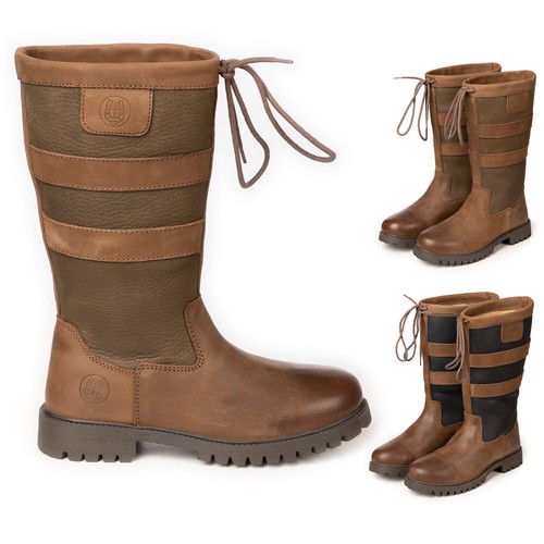 Ladies mid calf leather - leather, boots