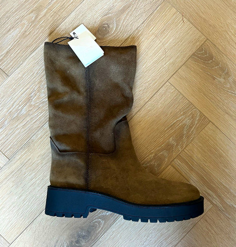Zara brown leather pull - leather, pull-on